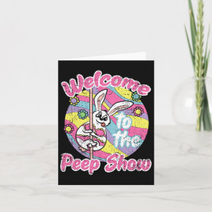 Bunny Show Easter Rabbit Egg Hunting Spring Men Wo Card