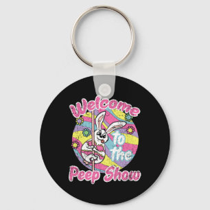 Bunny Show Easter Rabbit Egg Hunting Spring Men Wo Key Ring