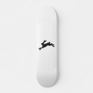 Bunny silhouette - Choose background color Skateboard