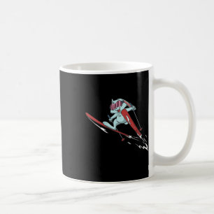 Bunny Ski Flying Coffee Mug