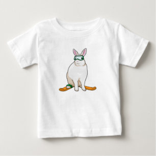 Bunny Skier Ski Baby T-Shirt