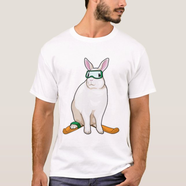Bunny Skier Ski T-Shirt (Front)
