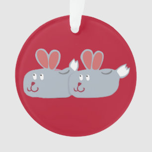 Bunny Slippers Ornament