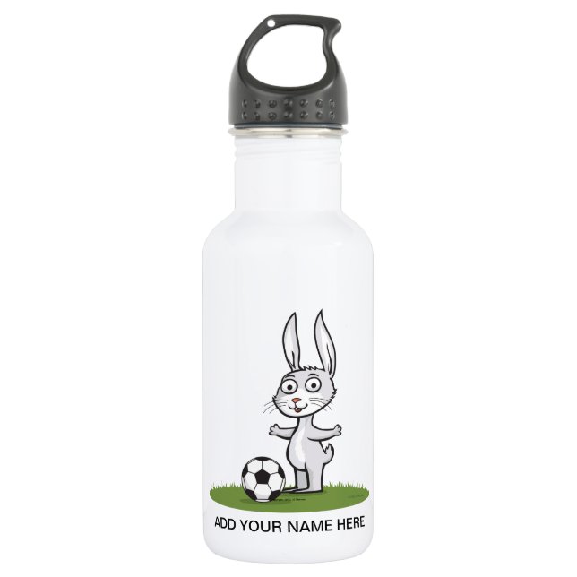 Bunny Soccer 532 Ml Water Bottle (Front)