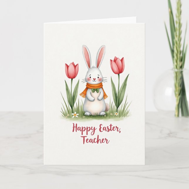 Bunny Springtime Season Card (Front)