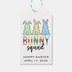 Bunny Squad Easter Egg Hunt Cute Bunny Gift Tags