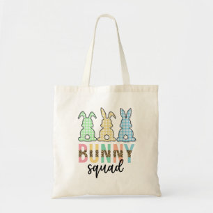 Bunny Squad   Easter Egg Hunt Cute Bunny Tote Bag