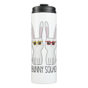 Bunny Squad Funny Cute Pet Rabbit Lover T Shirt Thermal Tumbler