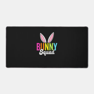 Bunny squad, matching easter rabbit ears, Easter p Desk Mat