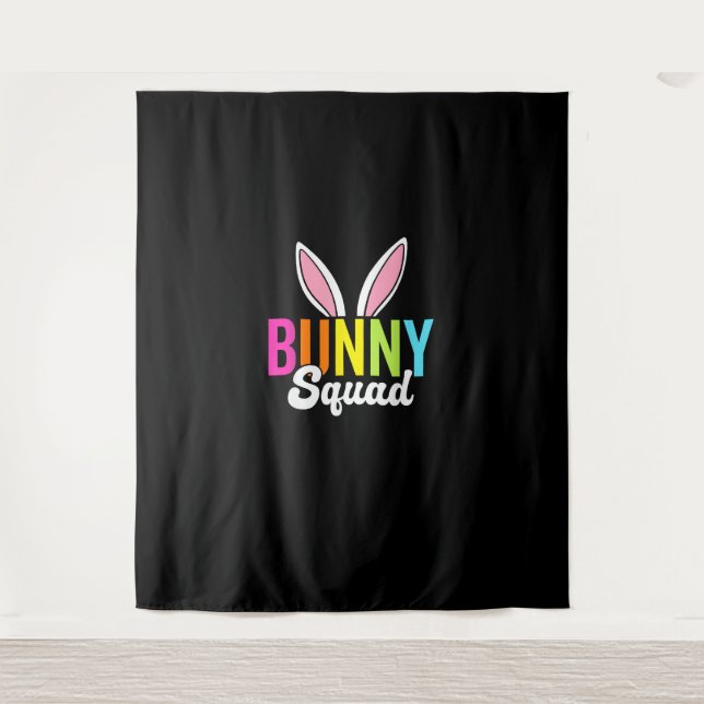 Bunny squad, matching easter rabbit ears, Easter p Tapestry (Front)