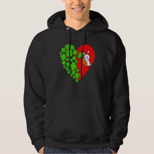 Bunny St Patricks Day & Easter Kids Cute Rabbit He Hoodie