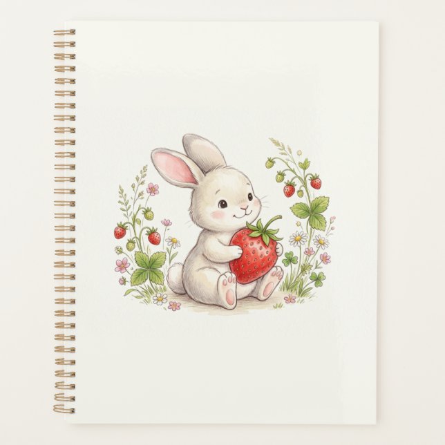 Bunny & Strawberry Planner (Front)