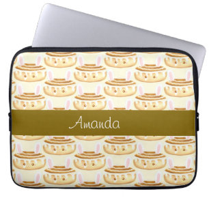 Bunny Sweet Dessert Cinnamon Bun Laptop Sleeve