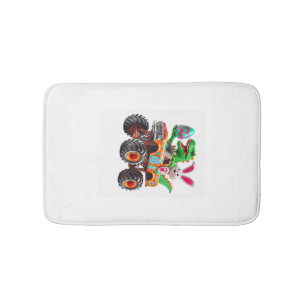 Bunny T-rex Easter Monster Truck Dino Funny Boys K Bath Mat