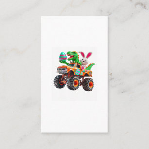 Bunny T-rex Easter Monster Truck Dino Funny Boys K Business Card