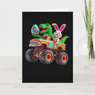 Bunny T-rex Easter Monster Truck Dino Funny Boys K Card