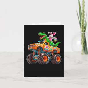 Bunny T-rex Easter Monster Truck Dino Funny Boys K Card