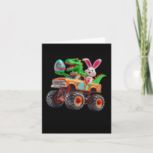 Bunny T-rex Easter Monster Truck Dino Funny Boys K Card