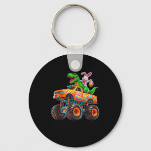 Bunny T-rex Easter Monster Truck Dino Funny Boys K Key Ring