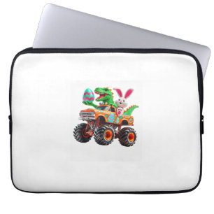 Bunny T-rex Easter Monster Truck Dino Funny Boys K Laptop Sleeve