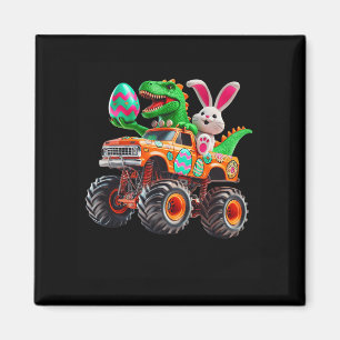 Bunny T-rex Easter Monster Truck Dino Funny Boys K Magnet