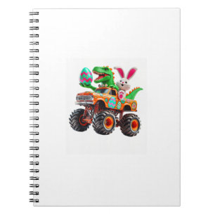 Bunny T-rex Easter Monster Truck Dino Funny Boys K Notebook