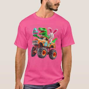 Bunny T-Rex Easter Monster Truck Dino Funny Boys K T-Shirt