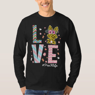 Bunny Teacher Love Easter Day Christian Religious T-Shirt