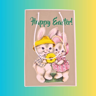 Bunny-Themed Easter Gift Bag Perfect for Treats