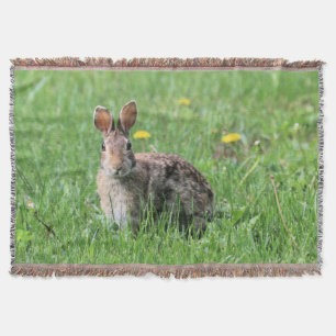 Bunny throw blanket