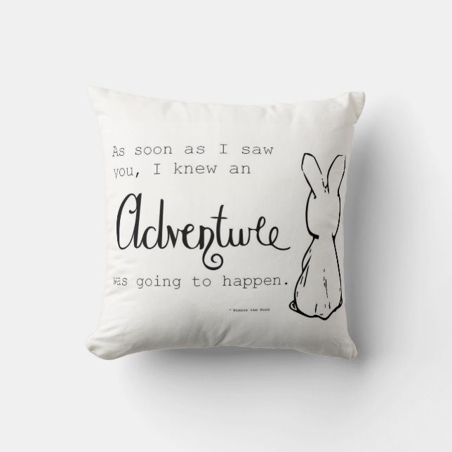 Bunny Throw Pillow (Front)