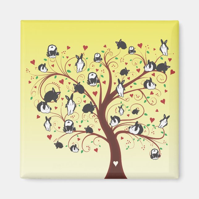 BUNNY TREE MAGNET (Front)