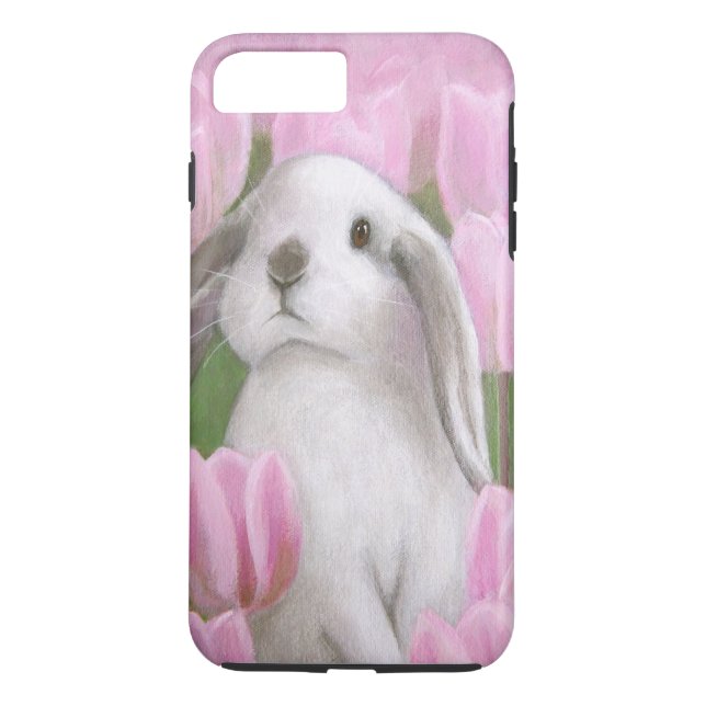 Bunny & Tulips Case-Mate iPhone Case (Back)