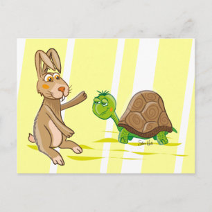 Bunny & Turtle - Postcard