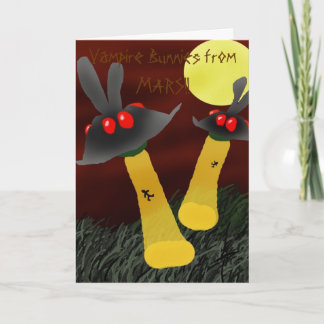 Bunny UFO's Holiday Card