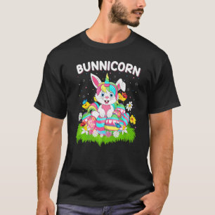 Bunny Unicorn Easter Egg Hunt Funny Bunnicorn East T-Shirt