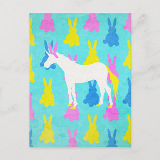 Bunny Unicorn Postcard