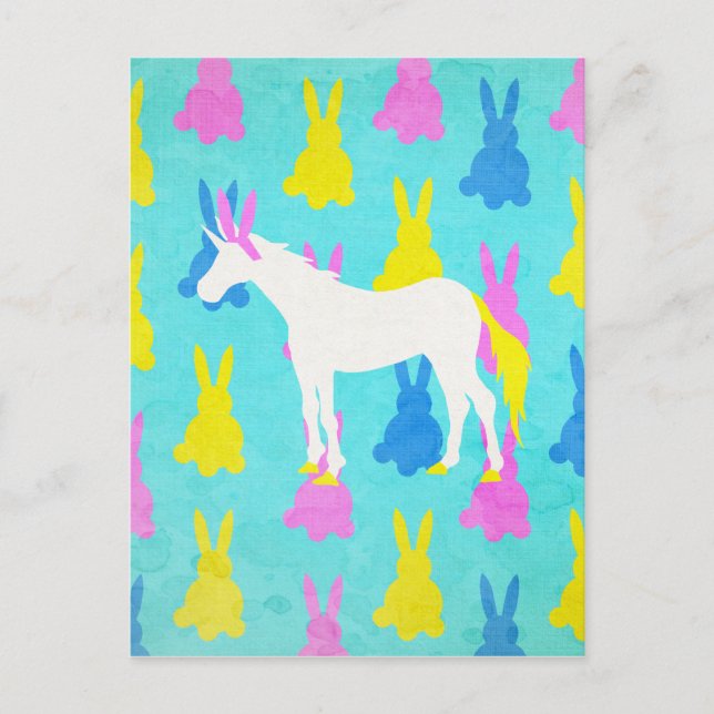 Bunny Unicorn Postcard (Front)