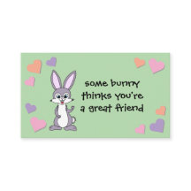 Bunny Valentine Card (without envelope)