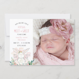 Bunny VIRTUAL MEET & GREET Birth Announcement