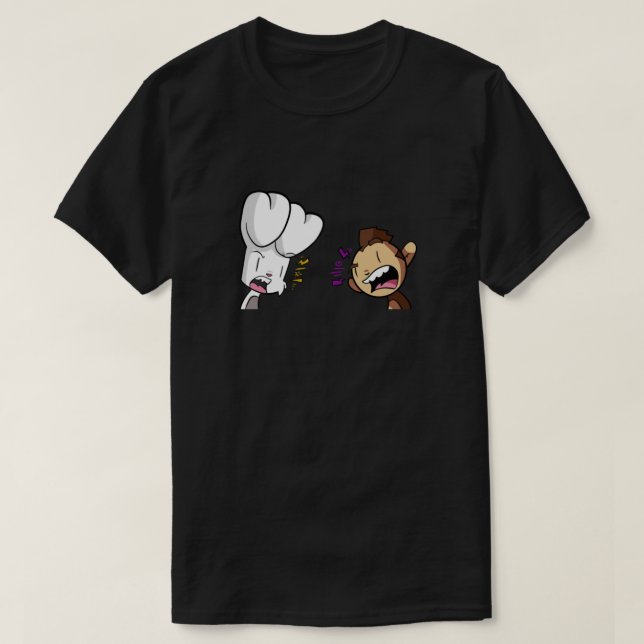Bunny vs Monkey Classic T-Shirt (Design Front)