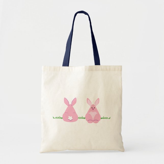 Bunny Watching Tote Bag (Front)