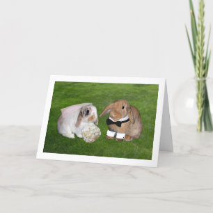 Bunny Wedding Card