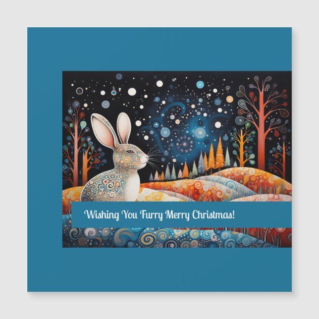 Bunny Wishing You Furry Merry Christmas! (Front)