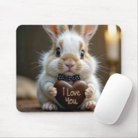 Bunny With a Chocolate Love Heart