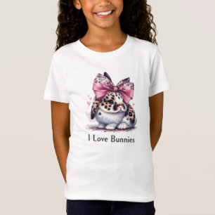 Bunny With a Hair Bow Charming T-Shirt