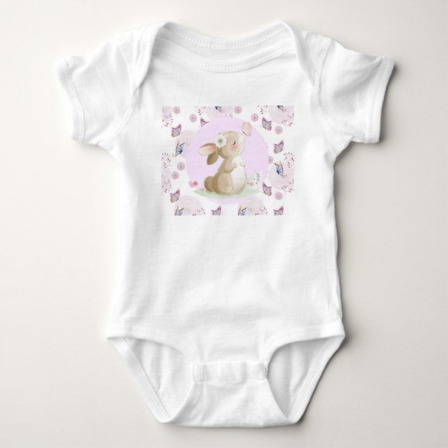Bunny with Butterfly Bodysuit (Front)