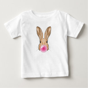 Bunny with Chewing gum Baby T-Shirt