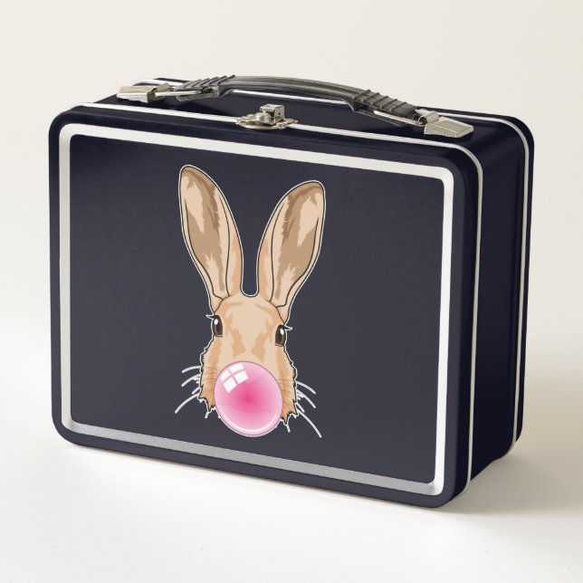 Bunny with Chewing gum Metal Lunch Box (Front)