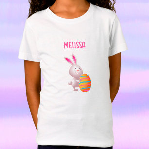 BUNNY WITH COLORED EGG PERSONALIZED T-Shirt